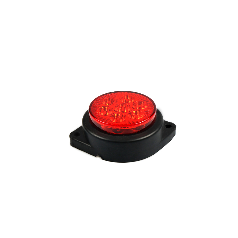 Round Side Marker Indicator Light Clearance 12V 7 LED